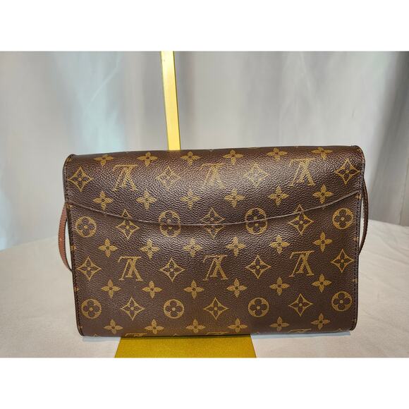 Louis Vuitton Monogram Bordeaux Clutch Shoulder Bag Crossbody Brown Canvas - Picture 3 of 16